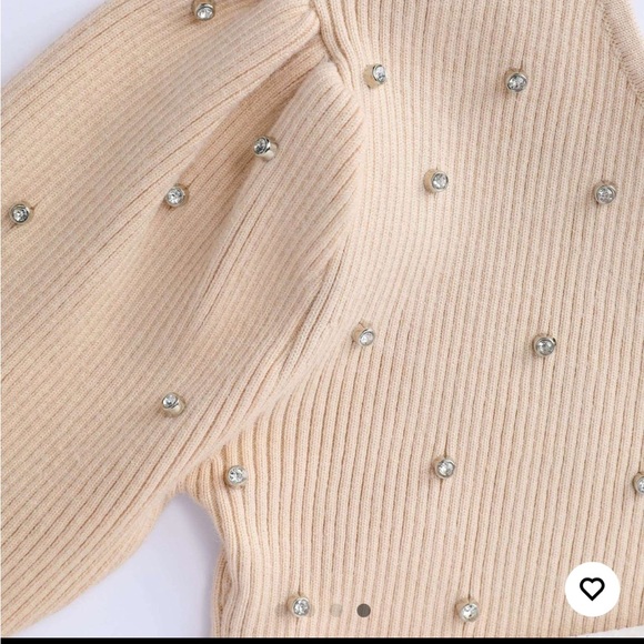 🎀Jeweled embellished one shoulder top🎀 - Picture 5 of 8